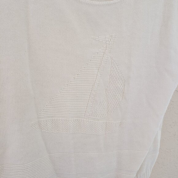 Vintage Kenneth Too Sailboat Sweater Vest Made in USA - Picture 3 of 7